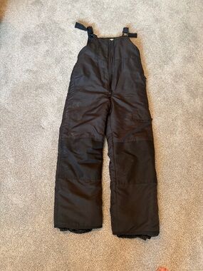 Insulated Black Snow Overall for kids